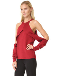 Pull en tricot rouge Dion Lee