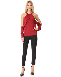 Pull en tricot rouge Dion Lee