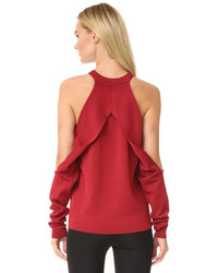 Pull en tricot rouge Dion Lee