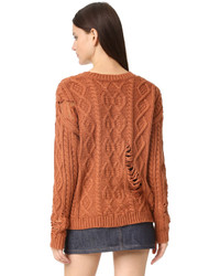 Pull en tricot tabac J.o.a.