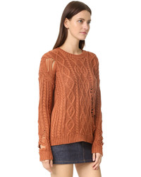 Pull en tricot tabac J.o.a.