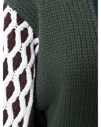 Pull en tricot vert foncé J.W.Anderson