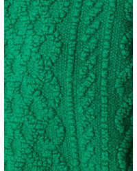 Pull en tricot vert Coohem