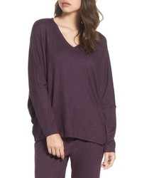 Pull en tricot violet