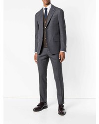 Pull en v sans manches marron Lardini