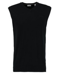 Pull en v sans manches noir Esprit