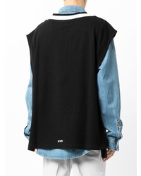 Pull en v sans manches noir Off Duty