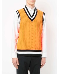 Pull en v sans manches orange Education From Youngmachines
