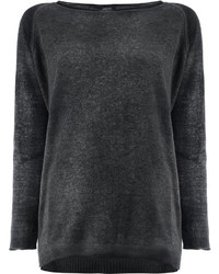 Pull gris foncé Avant Toi