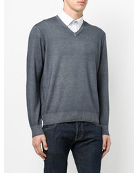 Pull gris foncé Cruciani