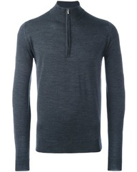 Pull gris foncé John Smedley