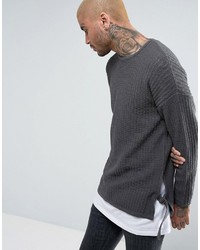 Pull gris foncé Asos