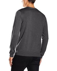 Pull gris foncé Paul James Knitwear