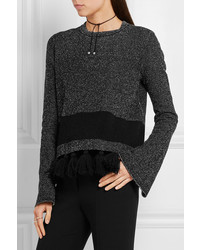 Pull gris foncé Proenza Schouler