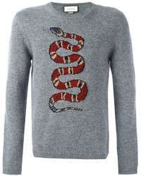 Pull gris Gucci