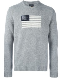 Pull gris Woolrich