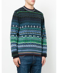 Pull imprimé bleu marine Paul Smith