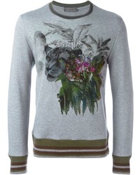 Pull imprimé gris foncé Etro