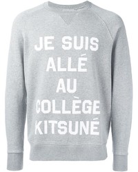 Pull imprimé gris MAISON KITSUNÉ