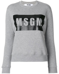 Pull imprimé gris MSGM