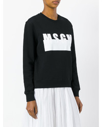 Pull imprimé noir MSGM