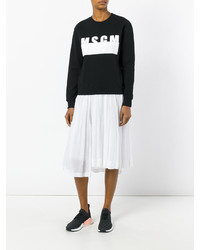 Pull imprimé noir MSGM