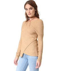 Pull marron clair Free People