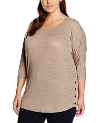 Pull marron clair New Look Curves