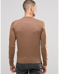 Pull marron clair Farah