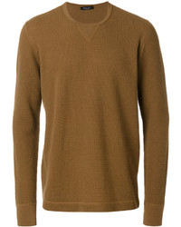 Pull marron Roberto Collina