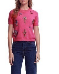 Pull orné fuchsia