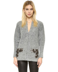 Pull orné gris By Malene Birger