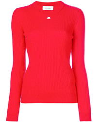 Pull rouge Courreges