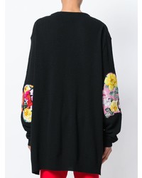 Pull surdimensionné à fleurs noir Preen by Thornton Bregazzi