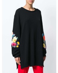 Pull surdimensionné à fleurs noir Preen by Thornton Bregazzi