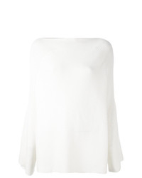 Pull surdimensionné blanc Calvin Klein
