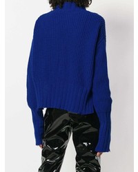 Pull surdimensionné bleu marine MSGM