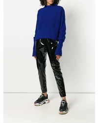 Pull surdimensionné bleu marine MSGM