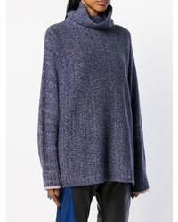 Pull surdimensionné bleu marine Zadig & Voltaire