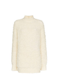 Pull surdimensionné en tricot blanc Marni