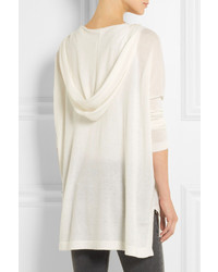 Pull surdimensionné en tricot blanc Donna Karan