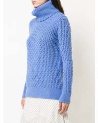 Pull surdimensionné en tricot bleu clair Les Copains