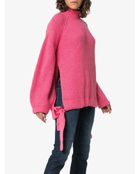 Pull surdimensionné en tricot fuchsia Ellery