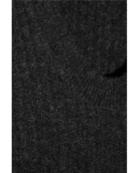 Pull surdimensionné en tricot gris foncé