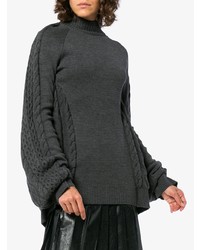 Pull surdimensionné en tricot gris foncé Y/Project