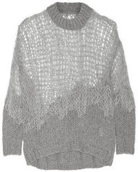 Pull surdimensionné en tricot gris Maison Martin Margiela