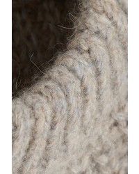 Pull surdimensionné en tricot gris Isabel Marant