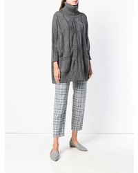 Pull surdimensionné en tricot gris Lorena Antoniazzi