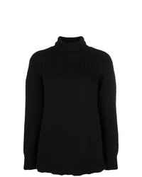 Pull surdimensionné en tricot noir Dondup