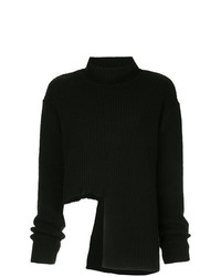 Pull surdimensionné en tricot noir Ellery